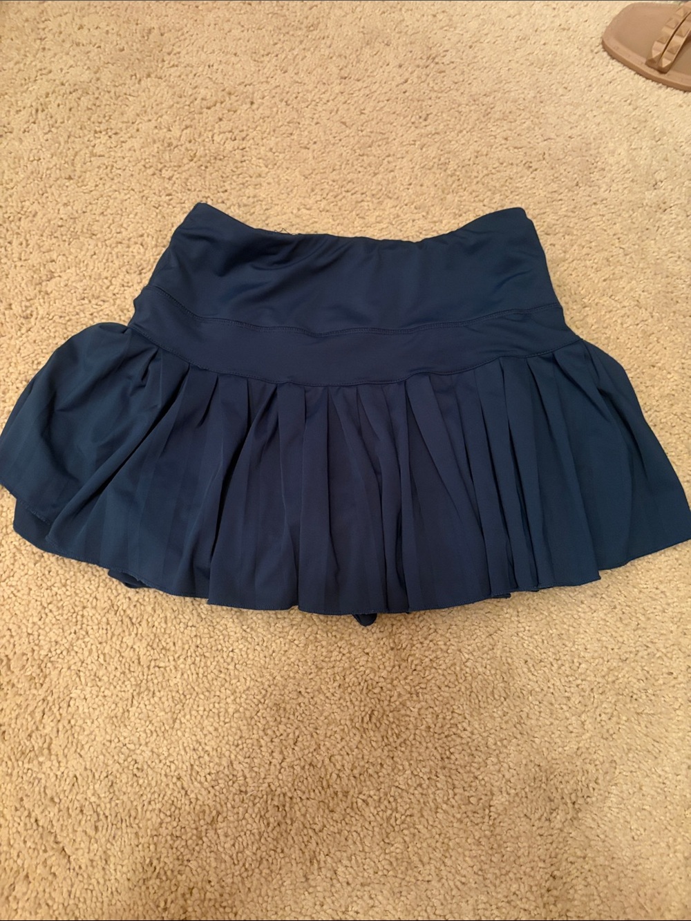 Goldhinge Pleated Navy Women's Skirt